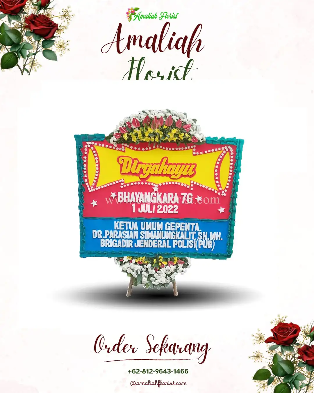 Papan Bunga HUT Ulang Tahun Pasirtanjung